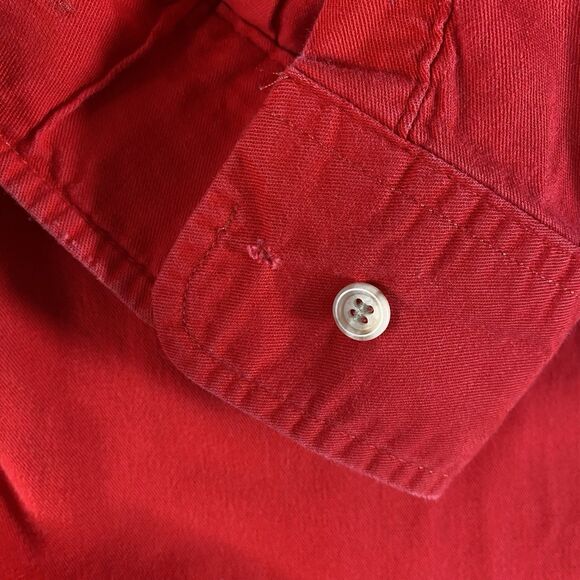 Vintage Ferrari Shirt Duck Head Mens XL Red Button Down Long Sleeve USA Made - Picture 3 of 12